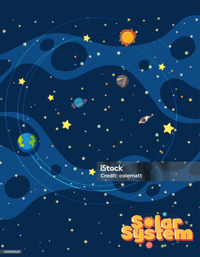 Space Element Vector Space Element In Space Background Stock Illustration - Download Image ...