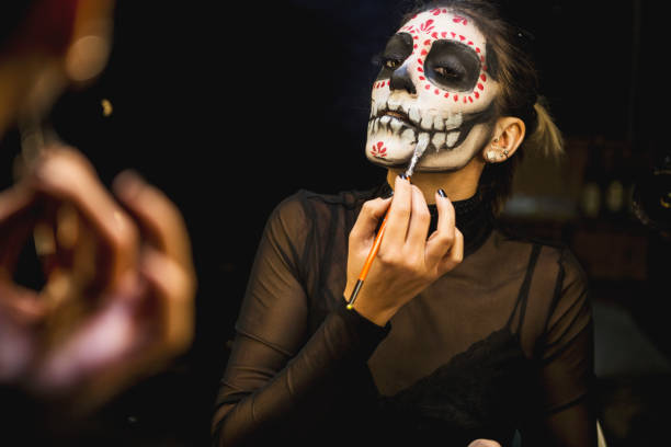 istock Brushing paint for Halloween night party 1420451805