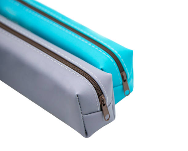 istock Long pencil pen case container isolated on the white background 1420465298