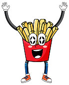 istock Frenchfries with happy face 1420465353