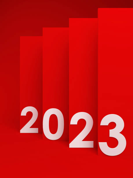 concepto de año nuevo 2023 - almanaque fotografías e imágenes de stock