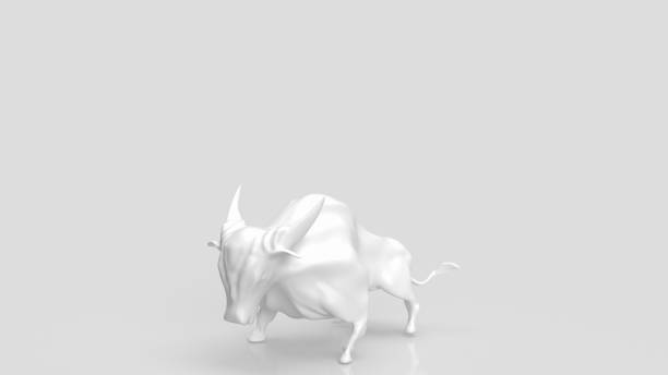 istock The white bull on clear background for business concept  3d rendering 1420478856
