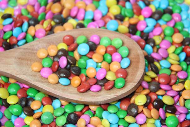 istock Colorful chocolate candies. 1420484733
