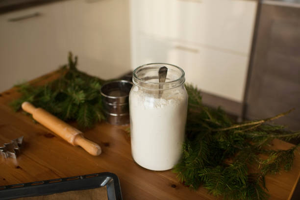 istock A jar of flour is on the table 1420487002