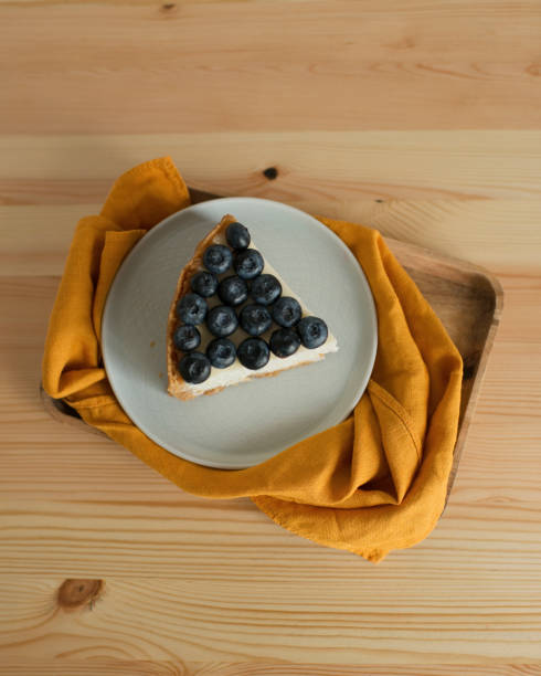 istock Delicious pastries with blueberries on a plate 1420488958