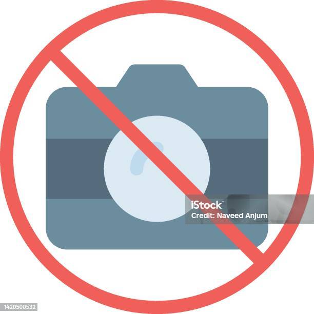 No Computer Camera Icon No Camera Stock Illustration - Download Image Now - Circle, Computer ...