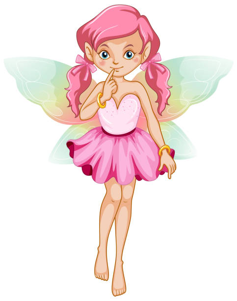 istock Beautiful fairy girl cartoon character 1420502502