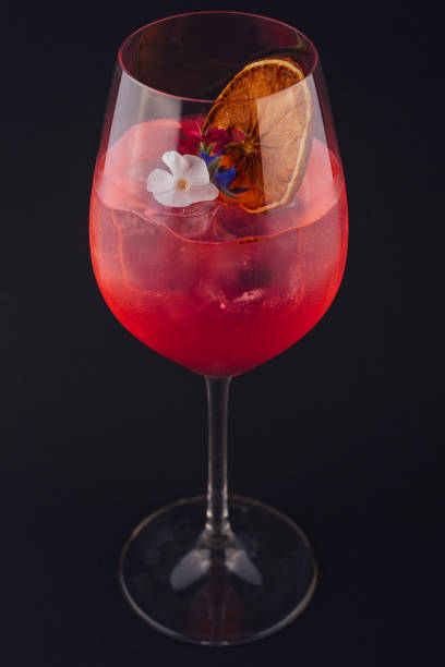 istock Negroni cocktail with orange peel and ice 1420505016