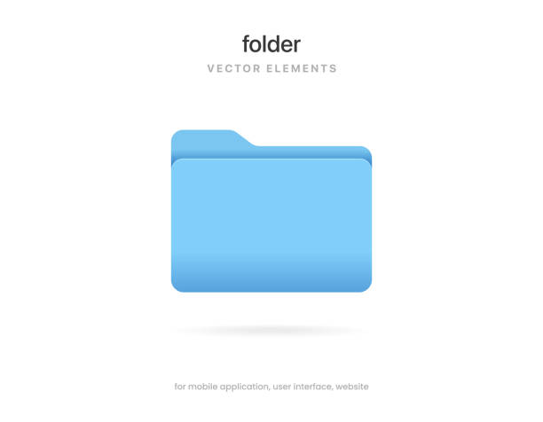3d blue folder icon isolated on white background. Document symbol. 3d file icon. Binder sign modern, simple, vector, icon for website design, mobile app, ui. Vector Illustration 3d blue folder icon isolated on white background. Document symbol. 3d file icon. Binder sign modern, simple, vector, icon for website design, mobile app, ui. Vector Illustration file folder stock illustrations