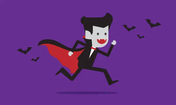 Vector illustration of Count dracula