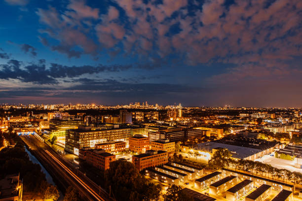 Evening time City Shot in the Netherlands