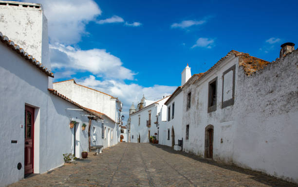 istock Portugal typical street and blue sky 1420527166