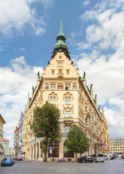Beautiful building in Prague. Czech Republic. stock photo