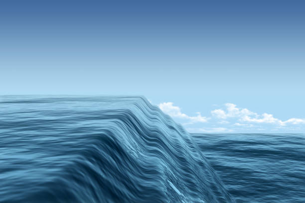 istock surreal curve of the sea plane 1420536329