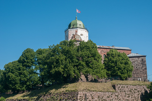 Ancient Vyborg fortress in Vyborg town, Leningrad region, Russia