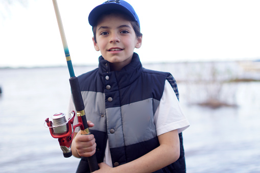 boy fishing