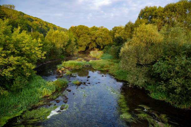 istock Morning by the river on an autumn day. 1420564702