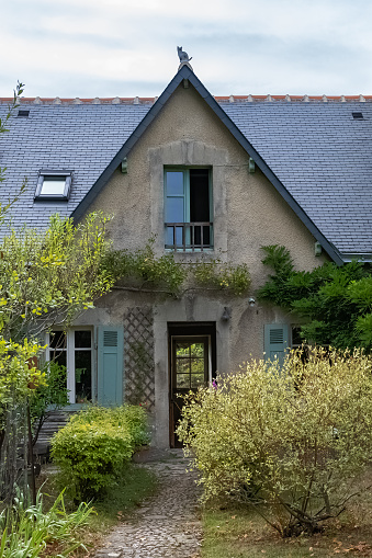 Arz island in the Morbihan gulf, France, a typical house in the village