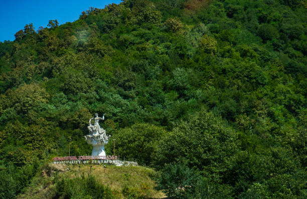 istock Monument in Caucasus mountain in Zestafoni 1420578605
