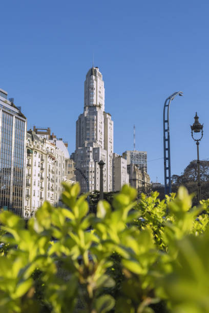 The Kavanagh Building ( Spanish: Edificio Kavanagh ) is a famed skyscraper in Retiro, Buenos Aires, Argentina. Designed in 1934 by architects Gregorio Sánchez, Ernesto Lagos and Luis María de la Torre, it is considered a pinnacle of modernist architecture. At the time of its inauguration in 1936, the Kavanagh was the tallest building in Latin America
