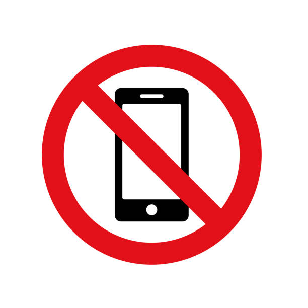 50+ No Talking On Cell Phone Signs Stock Illustrations, Royalty-Free