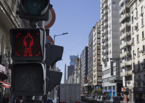 Argentina Buenos Aires pedestrian traffic light