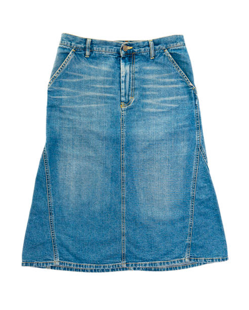 istock Jeans skirt isolated on white background 1420588012