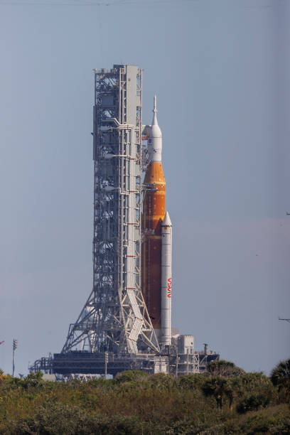 Artemis 1 Moon Rocket stock photo