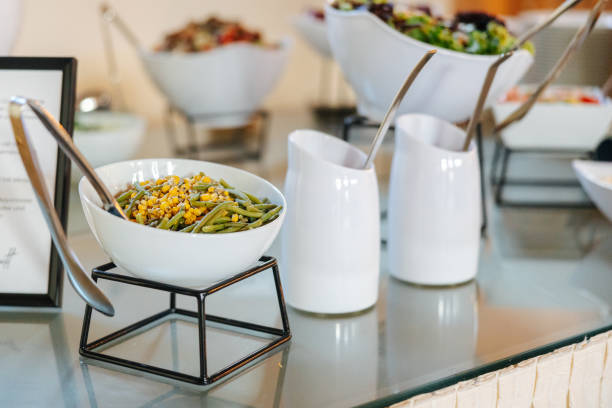 Delicious salad buffet at a wedding