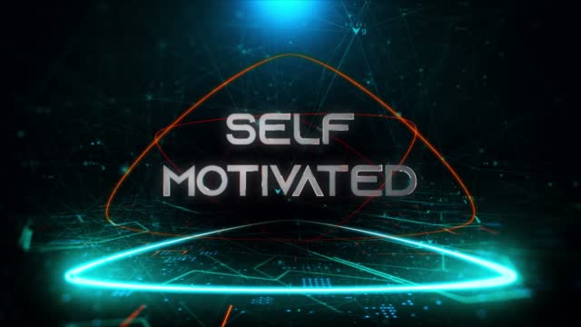 Writing Self Motivated in digital media : Self Motivated Stock mp4 Video - Background Self Motivated