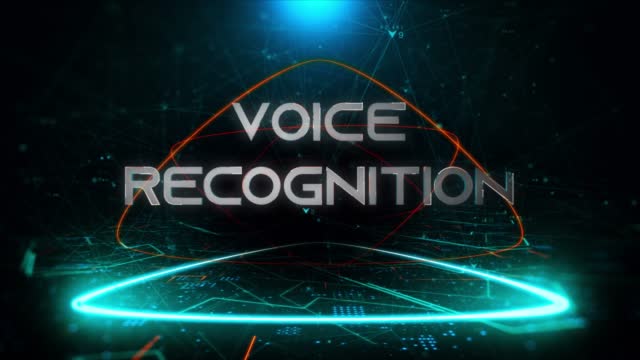 Writing Voice Recognition in digital media : Voice Recognition Stock mp4 Video - Background Voice Recognition