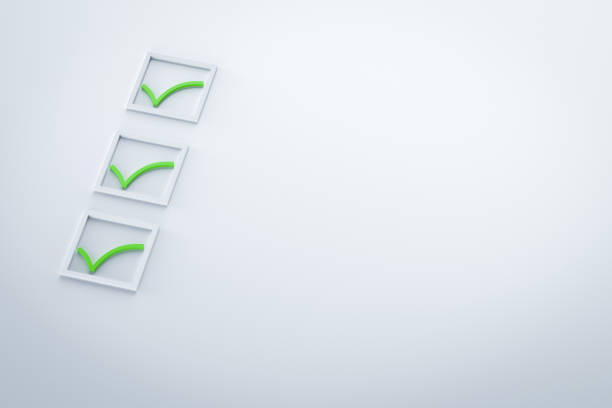 istock Green check mark in box sign 1420621529