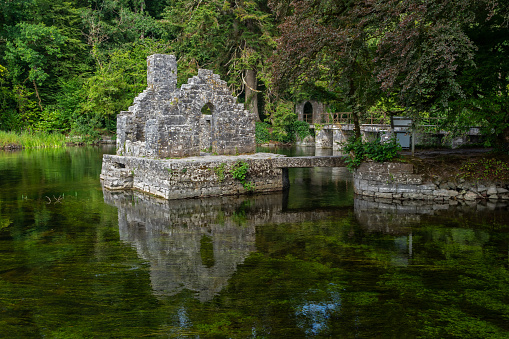 The ingenious Monks Fishing House is on the former grounds of Cong Abbey in County Mayo, Ireland. It was built in the 15th or 16th century on a platform over the River Cong.