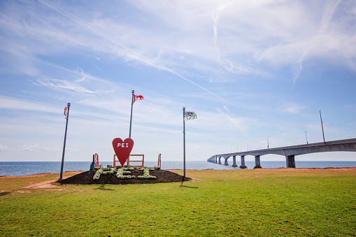 Marine Rail Park welcomes travellers to Prince Edward Island, at Borden-Carlton