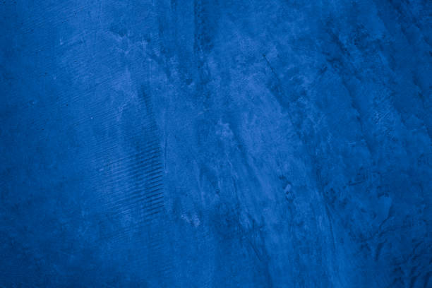 Old wall pattern texture cement blue dark abstract  blue color design are light with black gradient background.