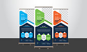 Business Roll-Up Banner Set, Use Corporate Business, Agency, Travel, Gym, Fashion.