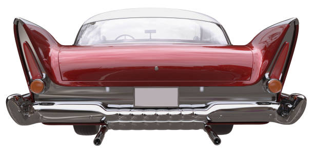 istock Classic American Vintage Car 3d-Illustration isolated on White 1420653790