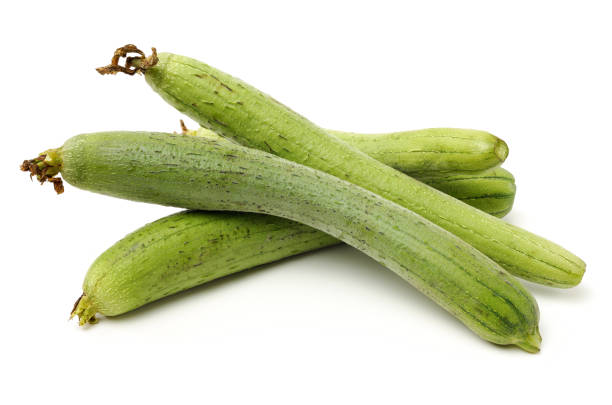 fresh loofah fresh loofah on the white background slate ridge stock pictures, royalty-free photos & images