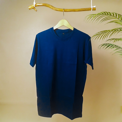 Plain T-shirt Navy Blue Color