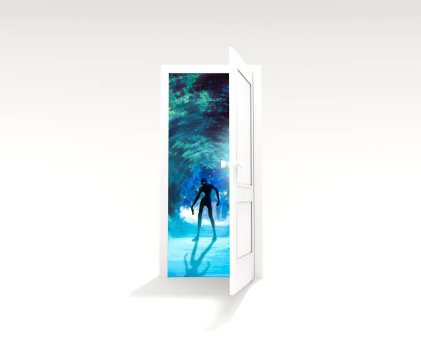 Horrible dreams concept. 3D rendering