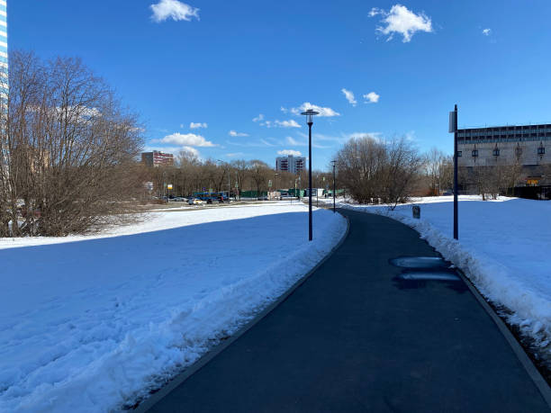 istock winter in city park at dry sunny day 1420670890