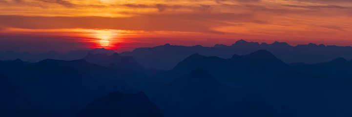 Mountain, Sunrise - Dawn, Abstract, Backgrounds, Landscape - Scenery