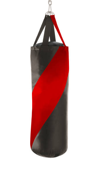 istock Punching bag isolated on white background 1420677107