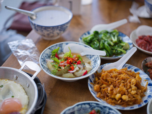 istock Rice gruel and side dish . Concept breakfast THAI STYLE 1420677959