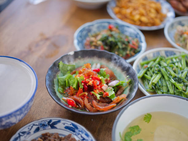 istock Rice gruel and side dish . Concept breakfast THAI STYLE 1420677966