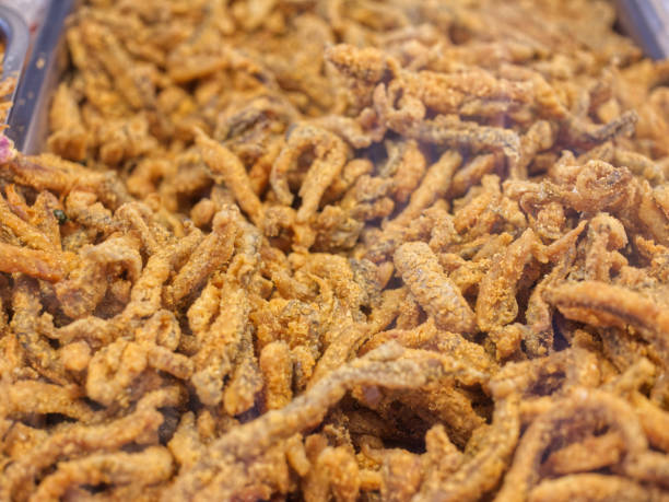 istock Deep fried pickled fish (Sour crispy fish) . Famous appetizer menu in THAILAND market. 1420678105