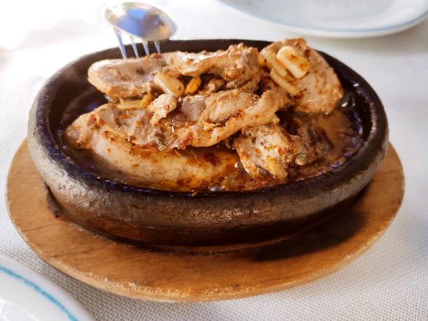 steak de poisson chaud turc traditionnel apéritif apéritif meze servant à la dinde d’istanbul - tuna steak grilled tuna food photos et images de collection