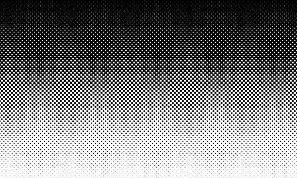 Halftone square dots vector art illustration