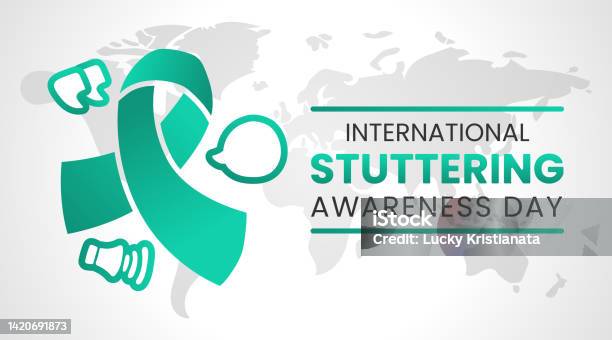 International Stuttering Awareness Day Concept - Arte vetorial de stock e mais imagens de Dia - Dia, Prontidão, Apoio