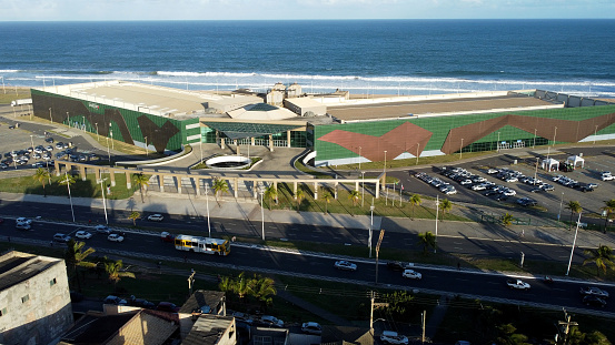 salvador, bahia, brazil - august 16, 2022: View of the Convention Center of the City of Salvador in the Boca do Rio neighborhood.